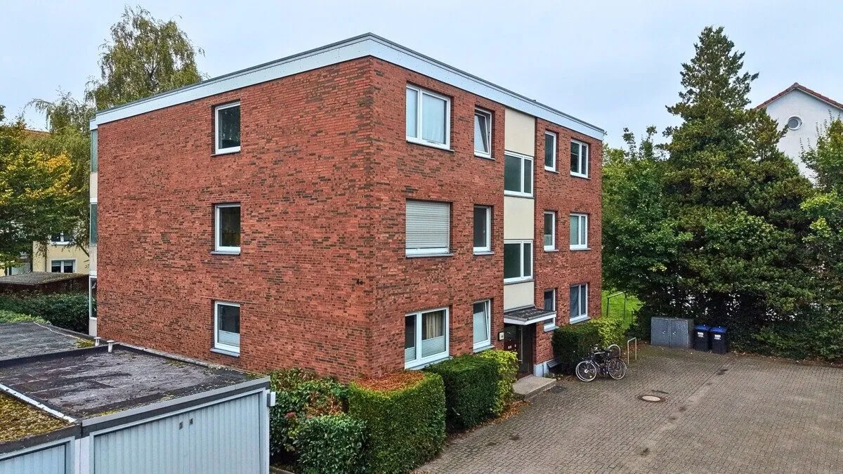 Immobilienangebot - Oldenburg - Alle - Helle 1-Zimmer-Wohnung mit Balkon im Ziegelhofviertel zur Eigennutzung oder Neuvermietung
