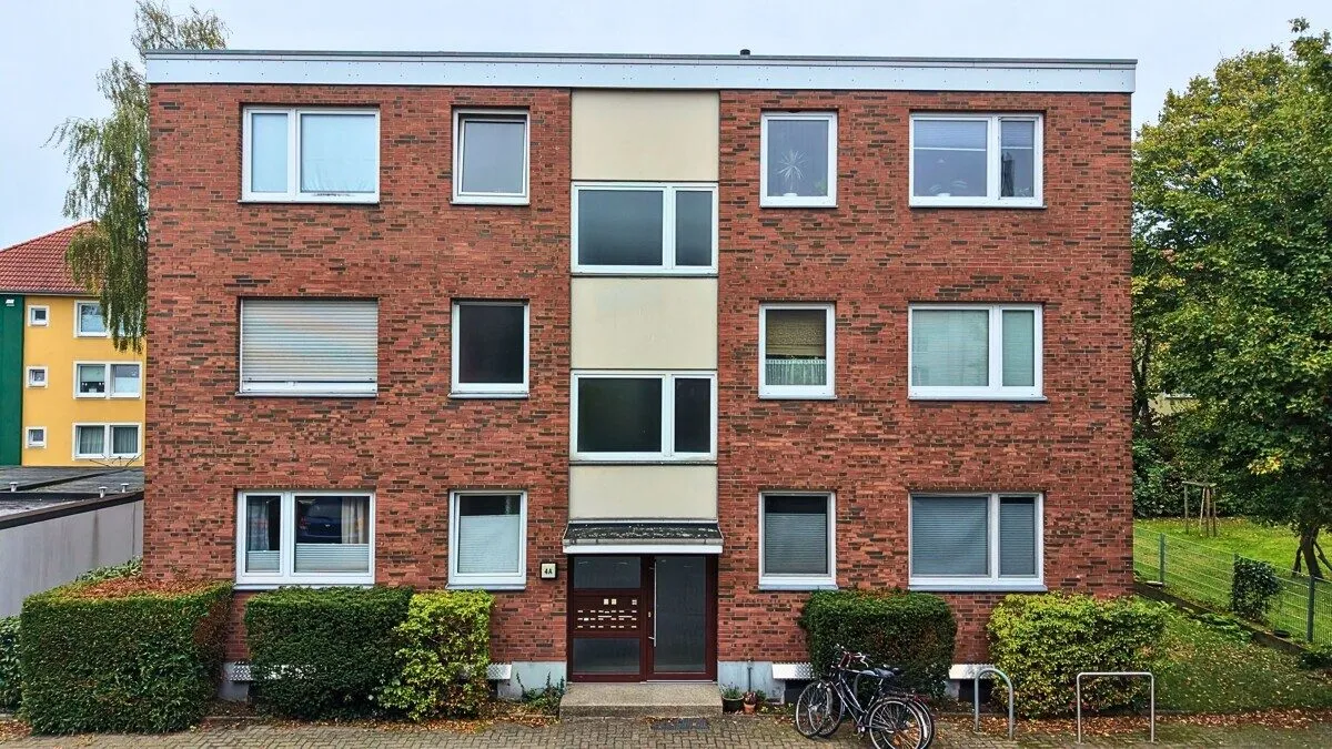 Immobilienangebot - Oldenburg - Alle - Helle 1-Zimmer-Wohnung mit Balkon im Ziegelhofviertel zur Eigennutzung oder Neuvermietung